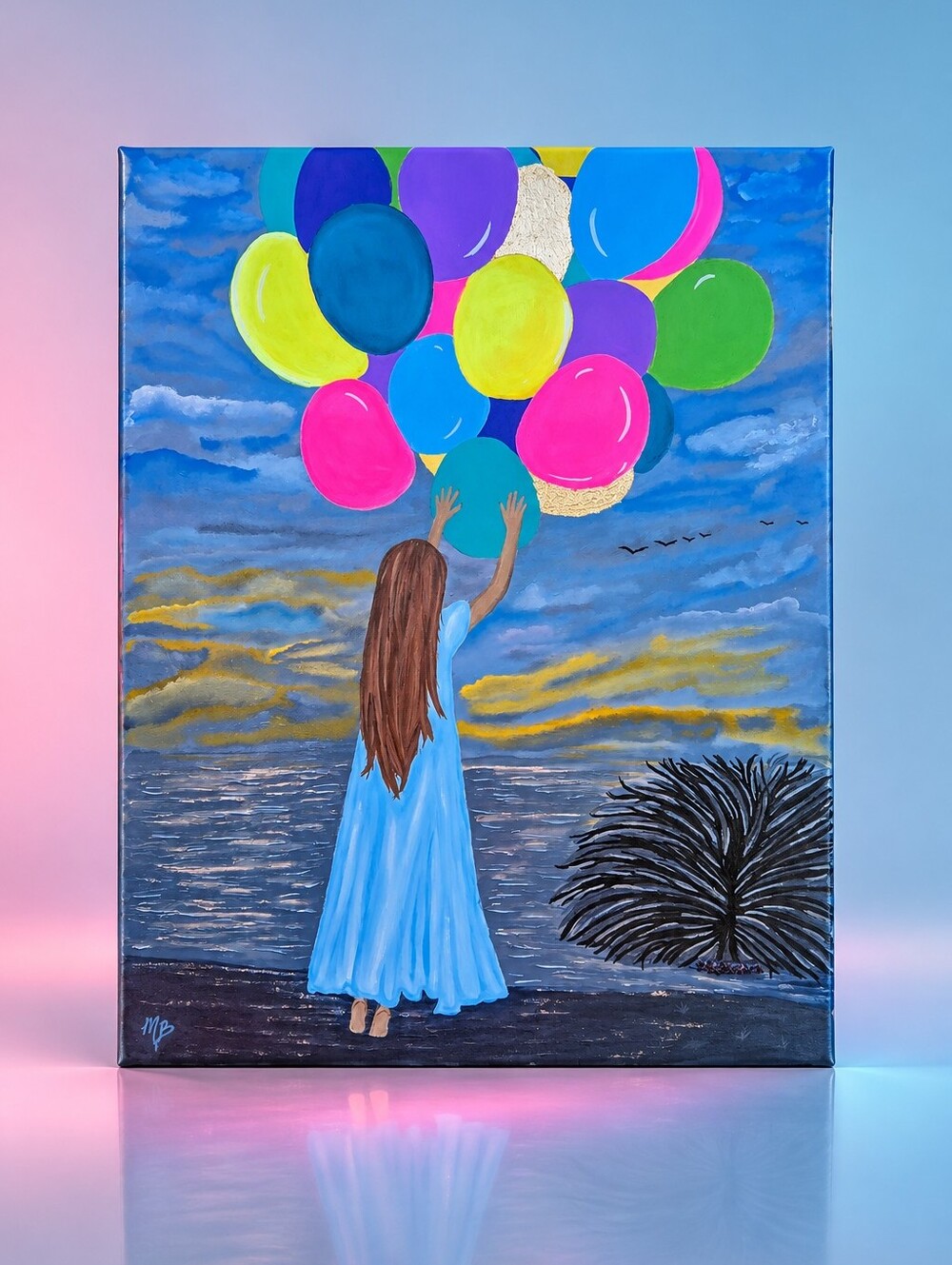 🪶Let Her FLY🪶  - 18x24 on Canvas Panel Mixed Media